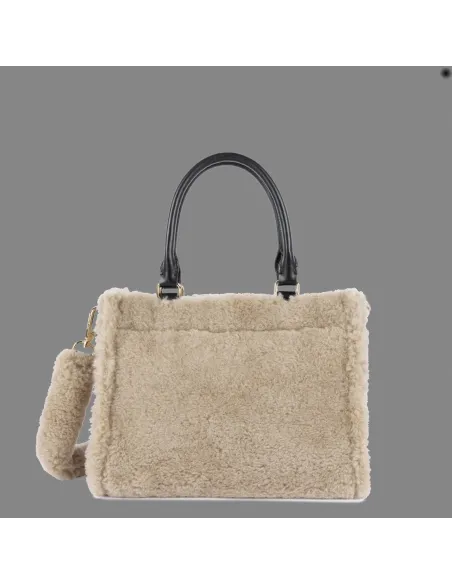 Lancaster Paris \ Borsa A Mano Donna Eco Fur Avorio Prezzo 129,00