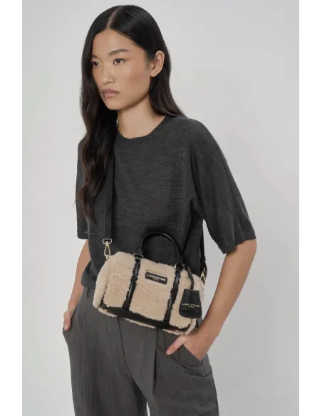 Lancaster Paris \ Borsa A Mano Piccola Donna Eco Fur Avorio Prezzo 139,00