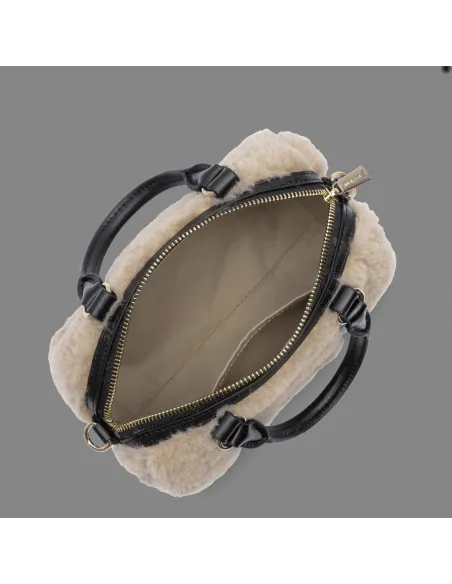 Lancaster Paris \ Borsa A Mano Piccola Donna Eco Fur Avorio Prezzo 139,00