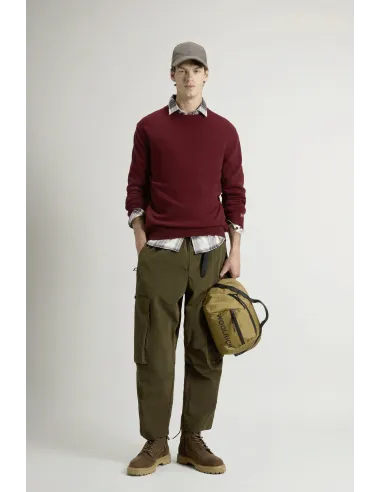 Woolrich \ Maglia Uomo Girocollo Lana Bordeaux Prezzo 150,00