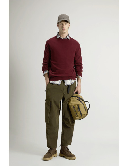 Woolrich \ Maglia Uomo Girocollo Lana Bordeaux Prezzo 150,00