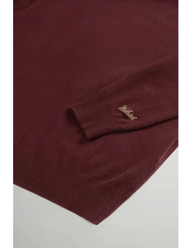 Woolrich \ Maglia Uomo Girocollo Lana Bordeaux Prezzo 150,00