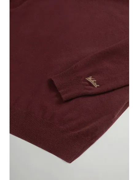 Woolrich \ Maglia Uomo Girocollo Lana Bordeaux Prezzo 150,00
