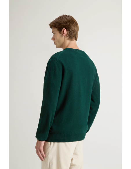 Woolrich \ Maglia Uomo Girocollo Lana Verde Scuro Prezzo 150,00