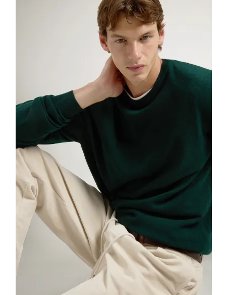 Woolrich \ Maglia Uomo Girocollo Lana Verde Scuro Prezzo 150,00