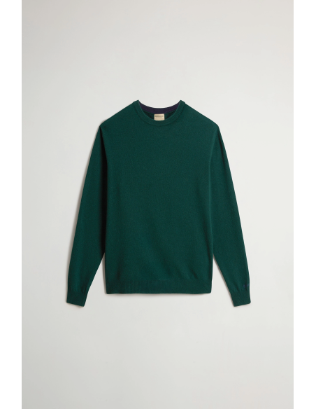 Woolrich \ Maglia Uomo Girocollo Lana Verde Scuro Prezzo 150,00