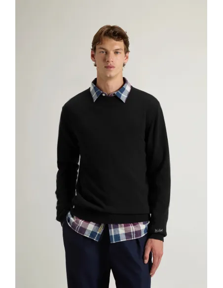 Woolrich \ Maglia Uomo Girocollo Lana Nero Prezzo 150,00