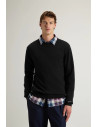 Woolrich \ Maglia Uomo Girocollo Lana Nero Prezzo 150,00