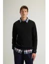 Woolrich \ Maglia Uomo Girocollo Lana Nero Prezzo 150,00