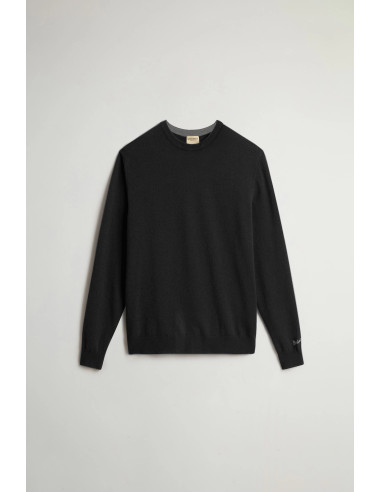 Woolrich \ Maglia Uomo Girocollo Lana Nero Prezzo 150,00