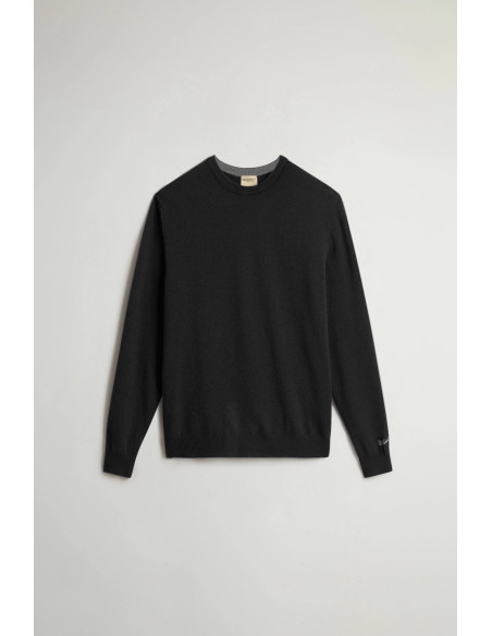 Woolrich \ Maglia Uomo Girocollo Lana Nero Prezzo 150,00