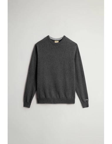 Woolrich \ Maglia Uomo Girocollo Lana Grigio Scuro Prezzo 150,00