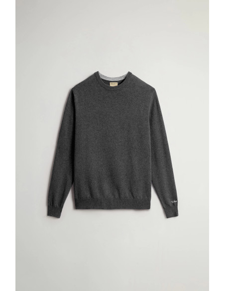 Woolrich \ Maglia Uomo Girocollo Lana Grigio Scuro Prezzo 150,00