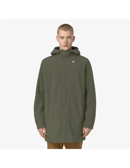 K-Way \ Giubbino Medio Uomo Marlyn Bonded Verde Militare Prezzo 350,00