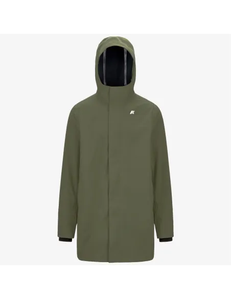 K-Way \ Giubbino Medio Uomo Marlyn Bonded Verde Militare Prezzo 350,00
