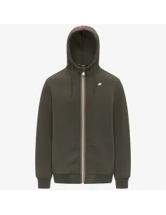 K-Way \ Felpa Giacca Uomo Rainer Scuba Stretch Verde Militare Scuro Prezzo 150,00