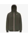 K-Way \ Felpa Giacca Uomo Rainer Scuba Stretch Verde Militare Scuro Prezzo 150,00