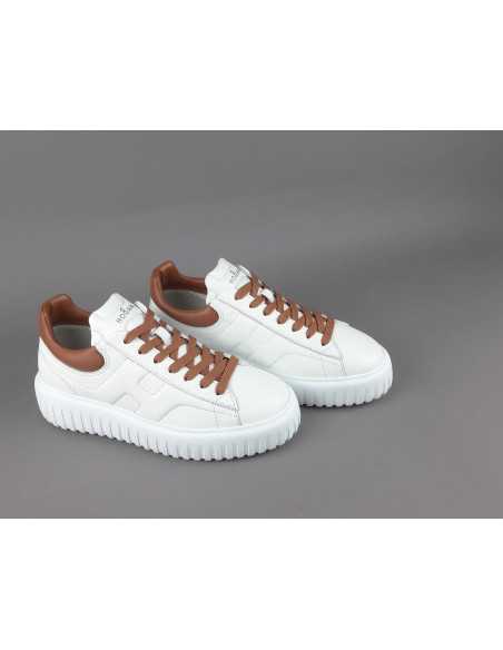 Hogan --- H Stripe Uomo H645 Pelle Nappa Bianco Prezzo 430,00