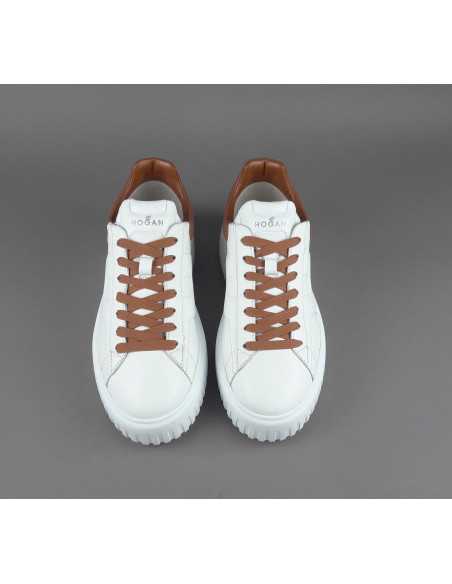 Hogan --- H Stripe Uomo H645 Pelle Nappa Bianco Prezzo 430,00