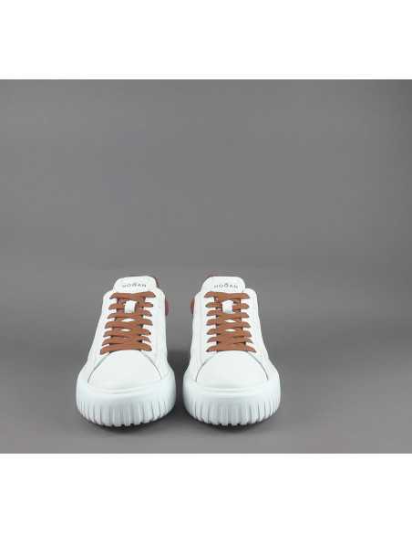 Hogan --- H Stripe Uomo H645 Pelle Nappa Bianco Prezzo 430,00