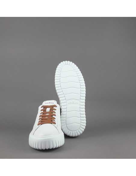 Hogan --- H Stripe Uomo H645 Pelle Nappa Bianco Prezzo 430,00