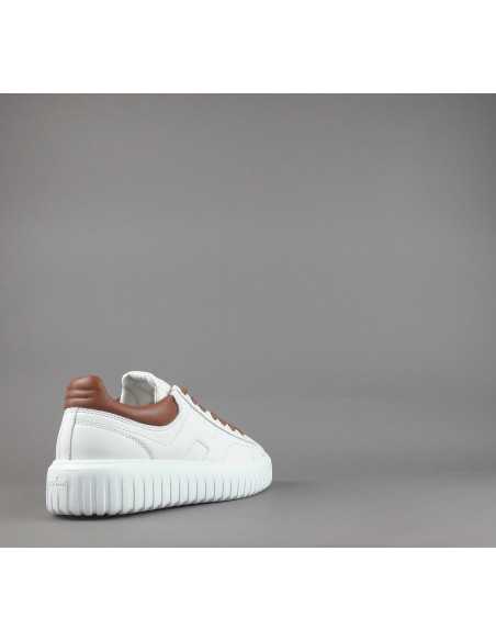 Hogan --- H Stripe Uomo H645 Pelle Nappa Bianco Prezzo 430,00