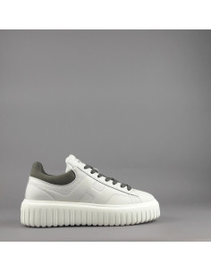 Hogan --- Stripes Uomo Pelle Martellata Bianco Opaco Prezzo 430,00