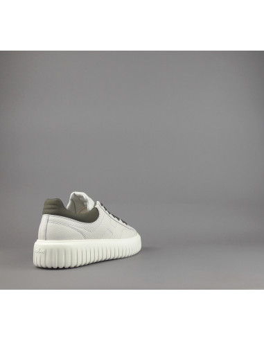 Hogan --- H Stripe Uomo H645 Pelle Martellata Bianco Opaco Prezzo 430,00