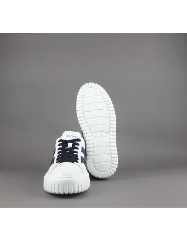 Hogan --- H Stripe Uomo H645 Pelle Nappa Bianco Prezzo 430,00