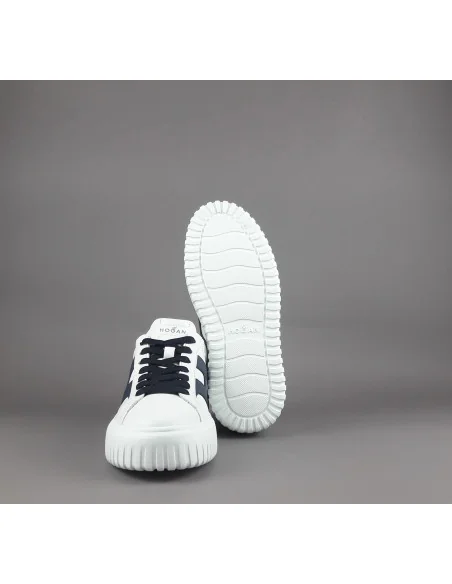 Hogan --- H Stripe Uomo H645 Pelle Nappa Bianco Prezzo 430,00