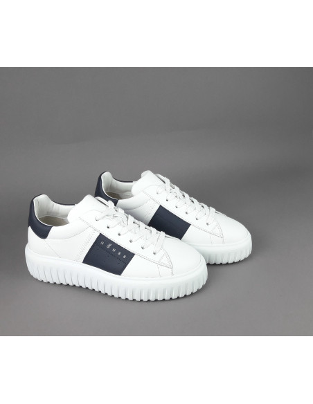 Hogan --- H Stripe Uomo H645 Pelle Nappa Bianco Prezzo 430,00