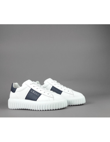 Hogan --- H Stripe Uomo H645 Pelle Nappa Bianco Prezzo 430,00