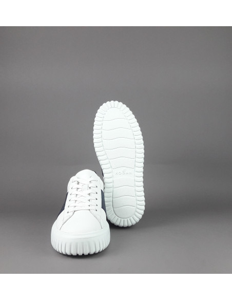 Hogan --- H Stripe Uomo H645 Pelle Nappa Bianco Prezzo 430,00