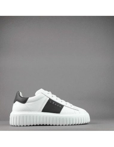 Hogan --- H-Stripe Uomo H645 Pelle Nappa Bianco Prezzo 430,00