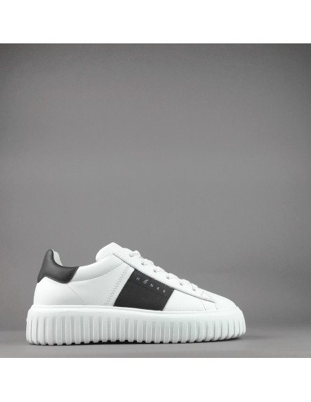 Hogan --- H-Stripe Uomo H645 Pelle Nappa Bianco Prezzo 430,00