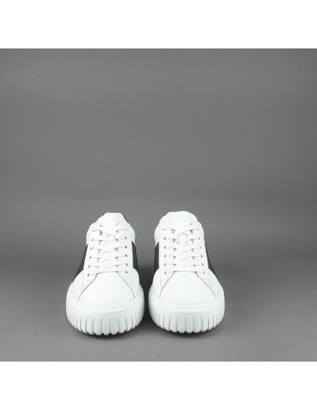 Hogan --- H-Stripe Uomo H645 Pelle Nappa Bianco Prezzo 430,00