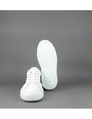 Hogan --- Stripes Uomo Pelle Nappa Bianco Prezzo 430,00