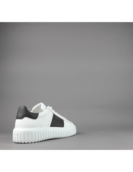 Hogan --- H-Stripe Uomo H645 Pelle Nappa Bianco Prezzo 430,00