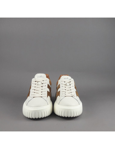 Hogan --- Stripes Uomo Pelle Martellata Bianco Opaco Prezzo 430,00