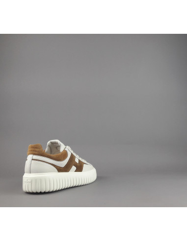 Hogan --- Stripes Uomo Pelle Martellata Bianco Opaco Prezzo 430,00