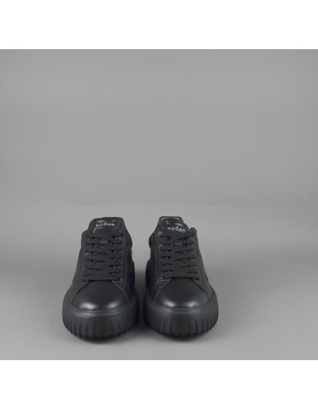 Hogan --- H Stripe Uomo H645 Pelle Nappa Nero Prezzo 430,00