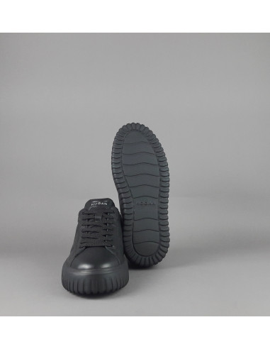 Hogan --- H Stripe Uomo H645 Pelle Nappa Nero Prezzo 430,00