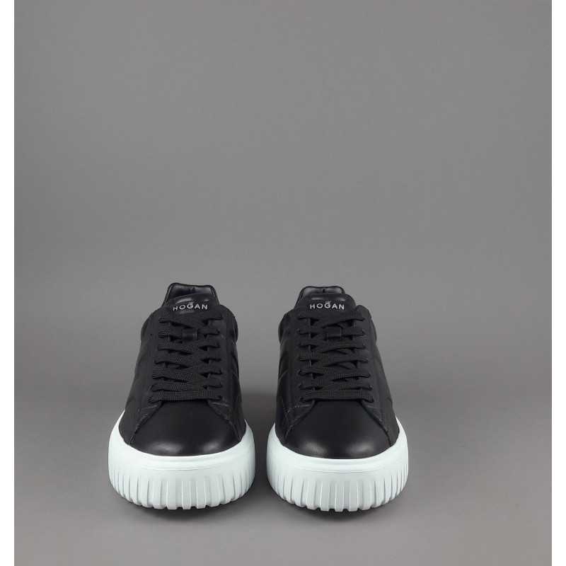 Hogan --- H Stripe Uomo H645 Pelle Nappa Nero Prezzo 430,00