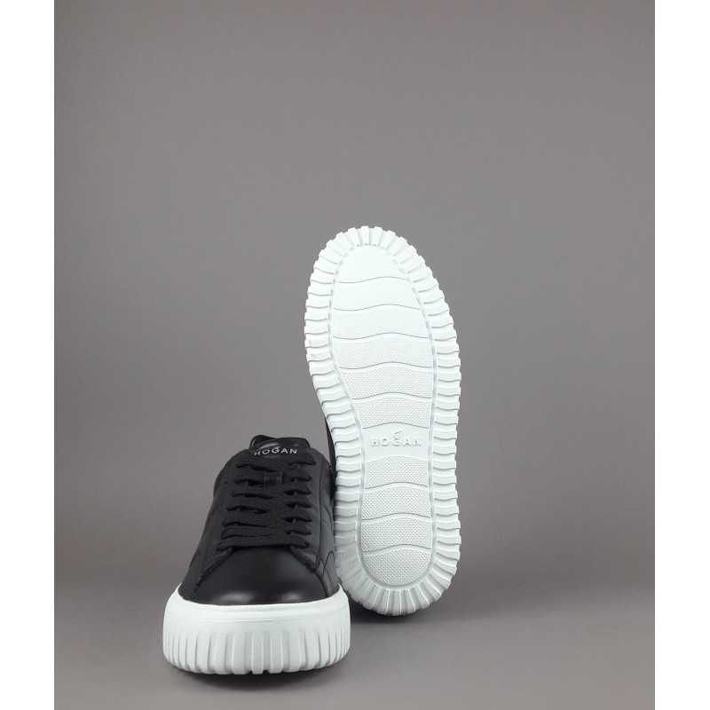 Hogan --- Stripes Uomo Pelle Nappa Nero Prezzo 430,00