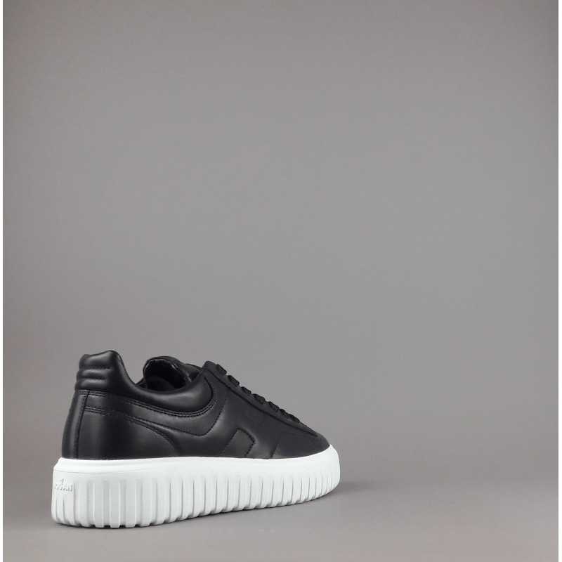 Hogan --- H Stripe Uomo H645 Pelle Nappa Nero Prezzo 430,00