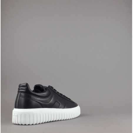 Hogan --- H Stripe Uomo H645 Pelle Nappa Nero Prezzo 430,00