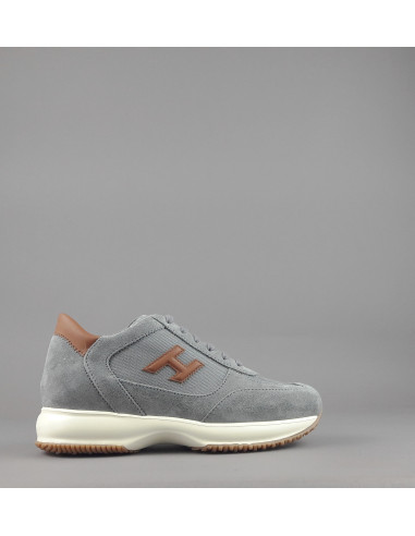 Hogan --- Interactive New Uomo Camoscio Tela Grigio Prezzo 430,00