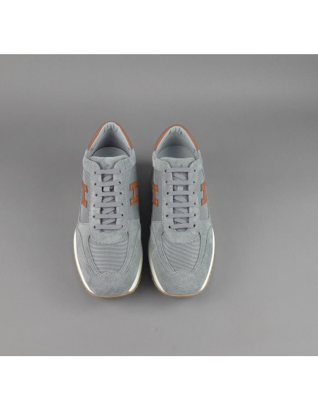 Hogan --- Interactive New Uomo Camoscio Tela Grigio Prezzo 430,00