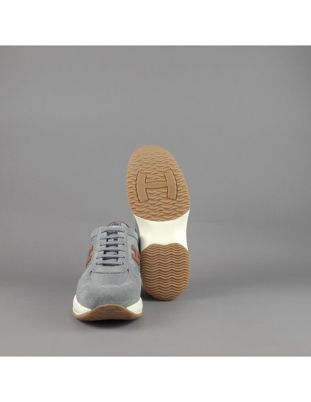 Hogan --- Interactive New Uomo Camoscio Tela Grigio Prezzo 430,00