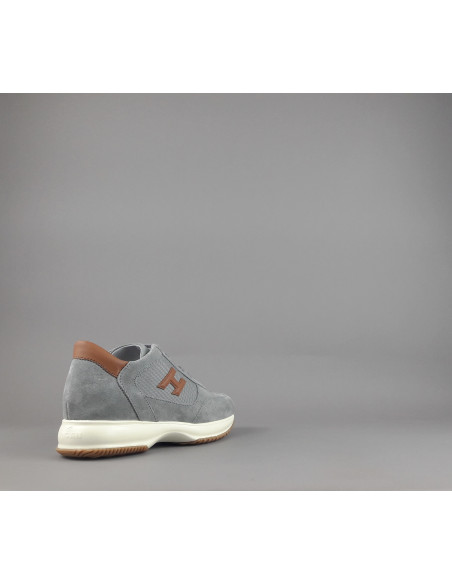 Hogan --- Interactive New Uomo Camoscio Tela Grigio Prezzo 430,00